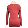 Noble Outfitters 'Mariah' Long Sleeve Shirt in Garnet 