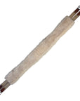 Edgewood Sheepskin Fancy Stitched Girth in Brown/Sheepskin
