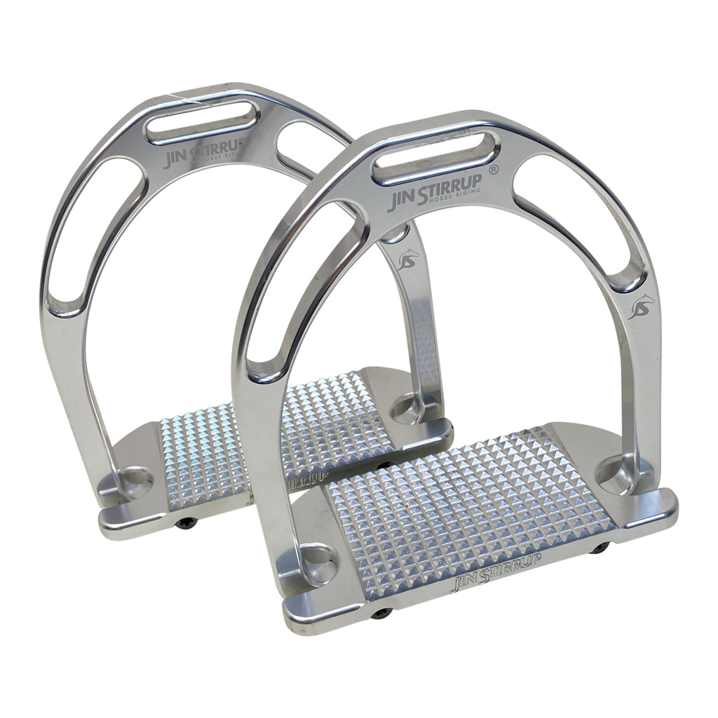 Jin Original Stirrup Irons in Silver - 4"
