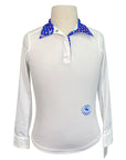 Essex Classic Talent Yarn Show Shirt in White/Blue Piggy Banks