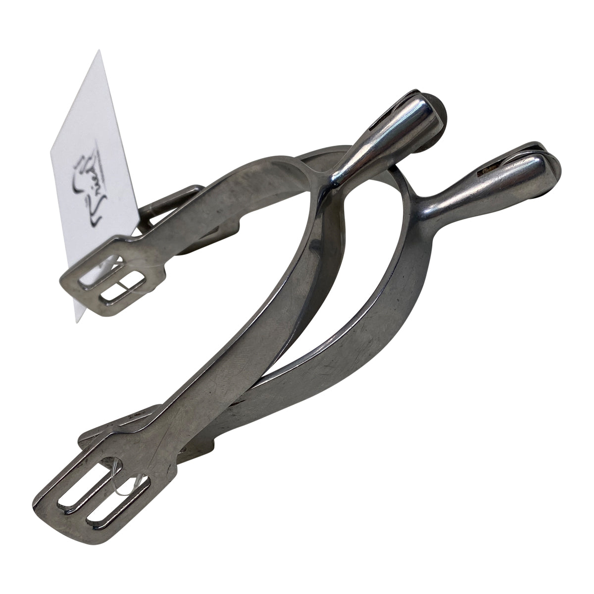 Spurs w/Smooth Rowel in Stainless Steel