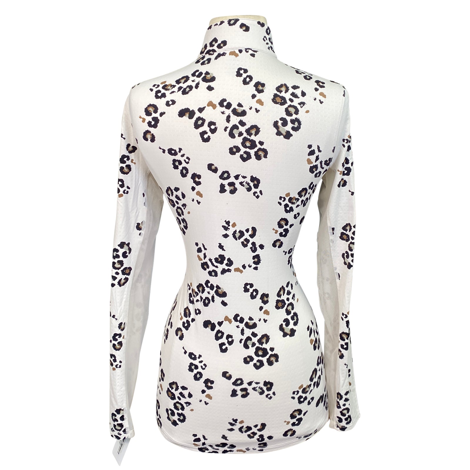Back of Dover CoolBlast 100 Shirt in Tan Cheetah - Women's Small