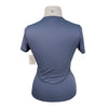 Asmar Equestrian Ruffle Show Shirt in Navy 
