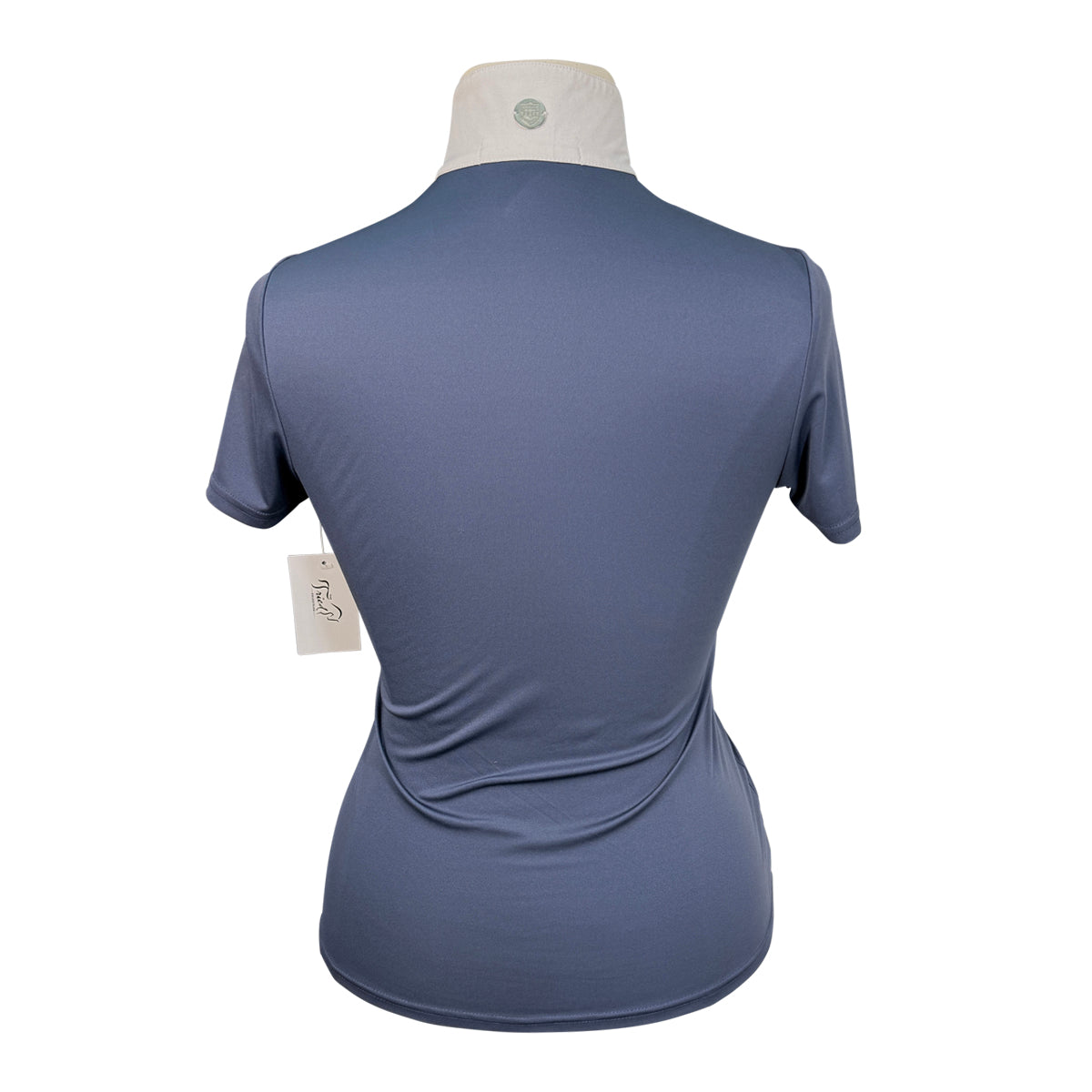Asmar Equestrian Ruffle Show Shirt in Navy 
