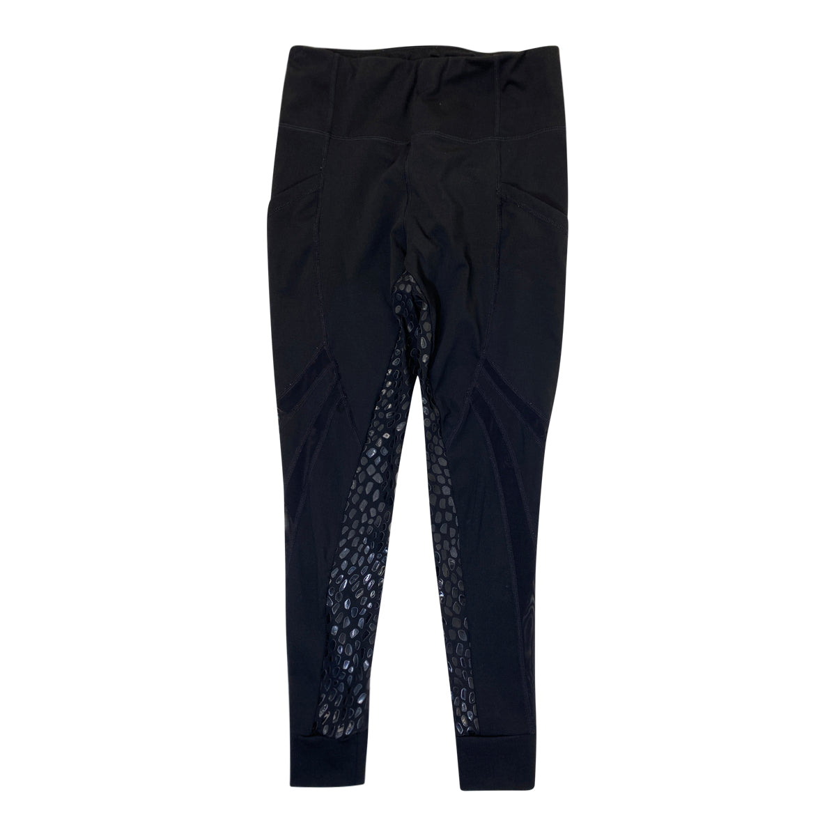 Sync Equestrian 'Venom' Full Seat Tights in Black 