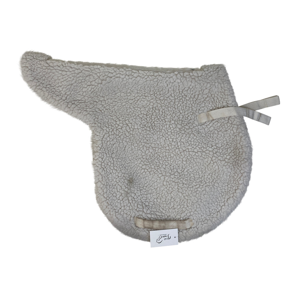Fleece Saddle Pad in White - 16"