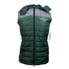 Devoucoux Padded Puffer Vest in Green/Grey