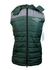 Devoucoux Padded Puffer Vest in Green/Grey