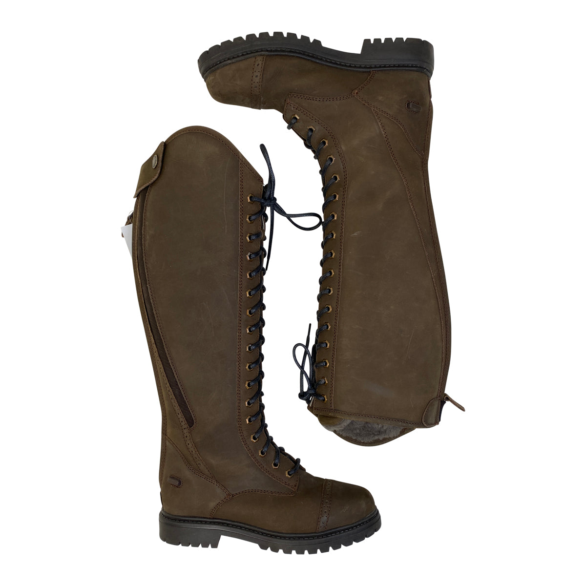 Dover Saddlery Tall Winter Boots in Brown