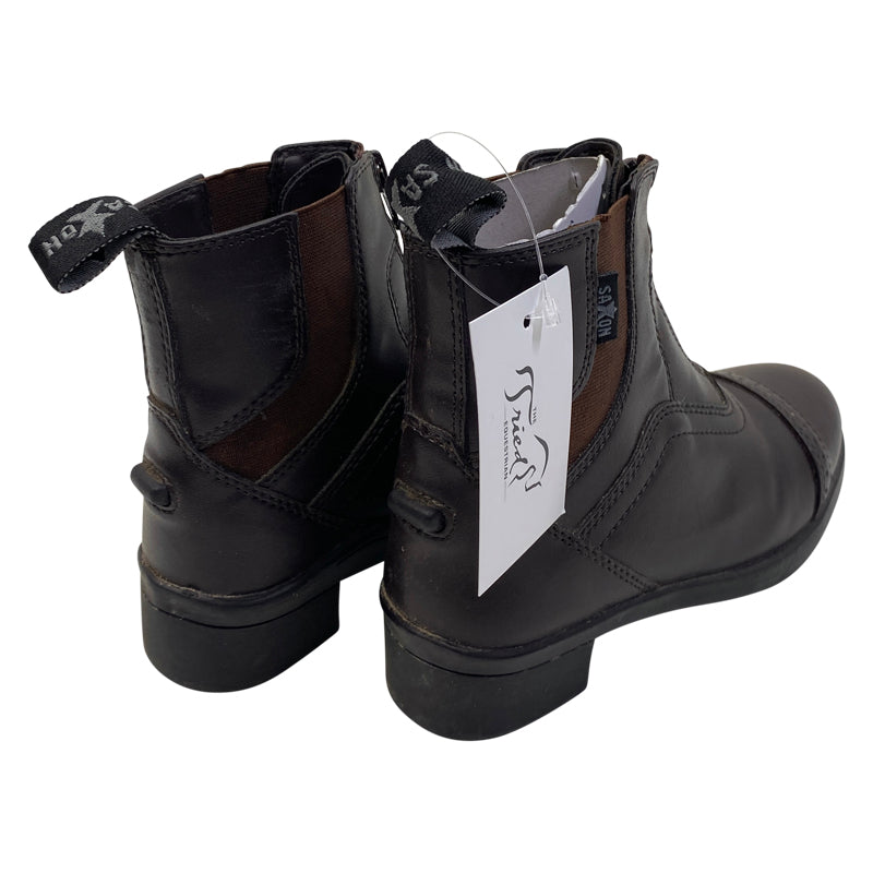 Saxon Syntovia Zip Paddock Boots in Brown
