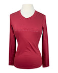 Samshield 'Axella' Long Sleeve T-Shirt in Deep Wine