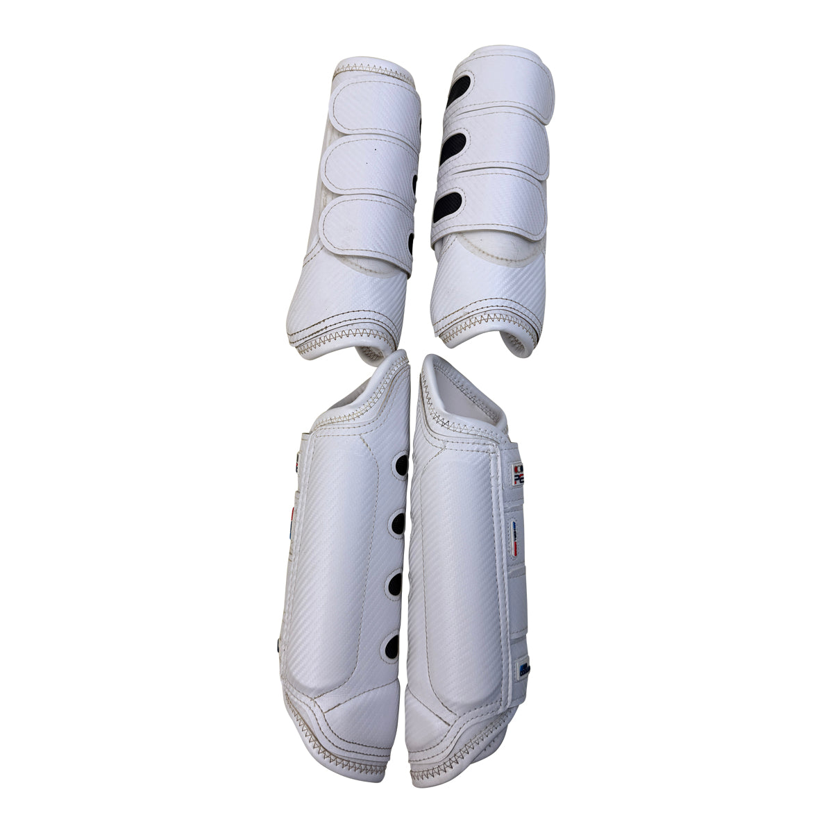 Premier Equine Carbon Tech Air Cooled Eventing Boots Set of 4 in White