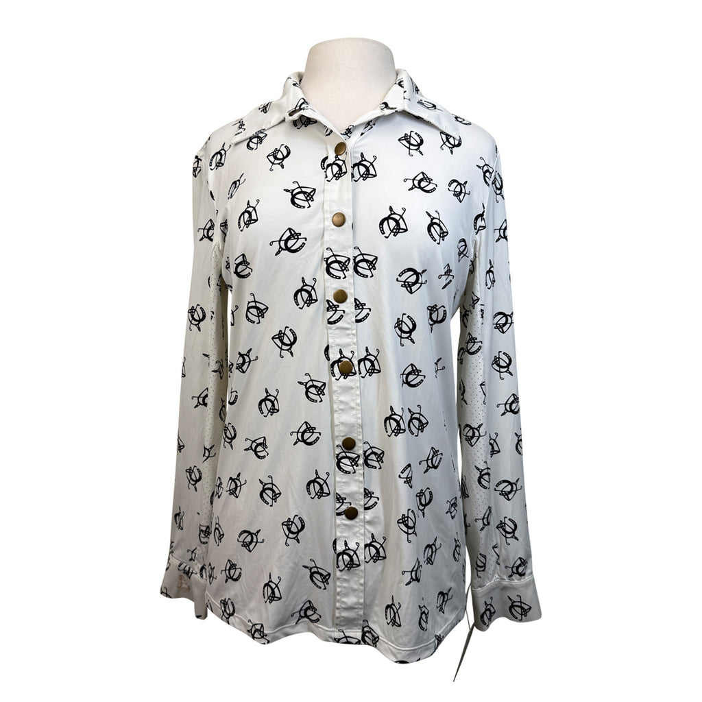 Equestriess Atelier Polo Sunshirt in Sand/Shoes and Whips