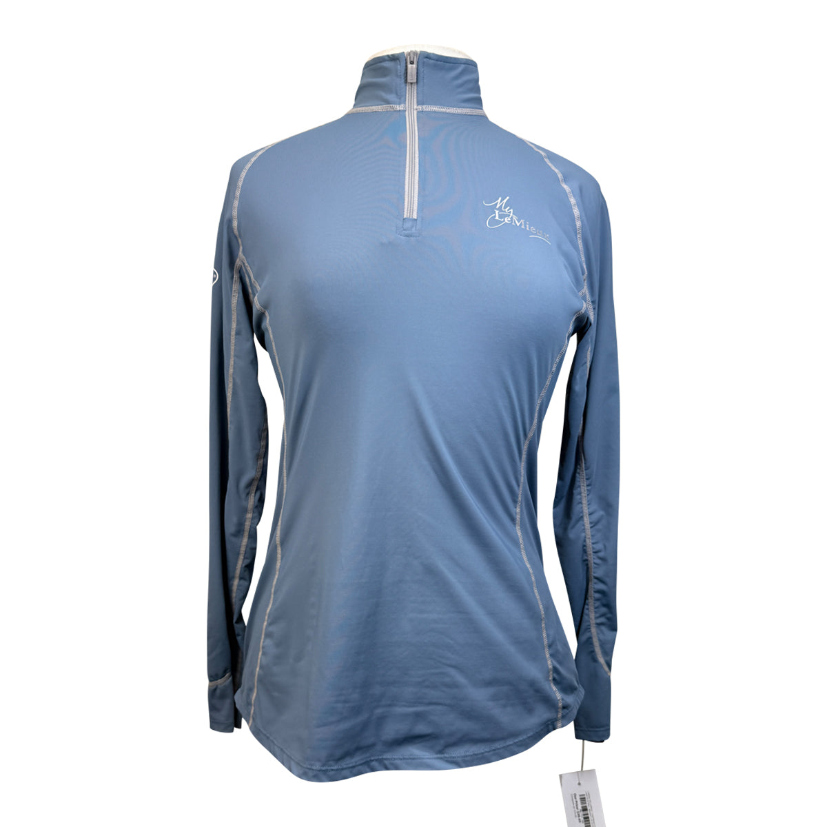LeMieux 'My LeMieux' Long Sleeve 1/4 Zip Base Layer in Ice Blue