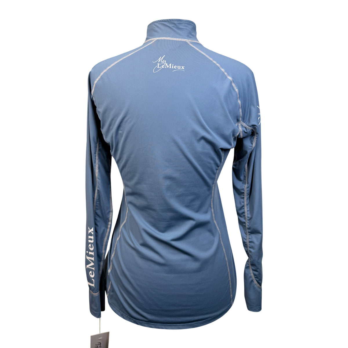 LeMieux 'My LeMieux' Long Sleeve 1/4 Zip Base Layer in Ice Blue