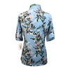 Kastel Signature Short Sleeve Shirt in Light Blue Botanical 