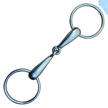Loose Ring Hollow Mouth Snaffle Bit in Stainless Steel