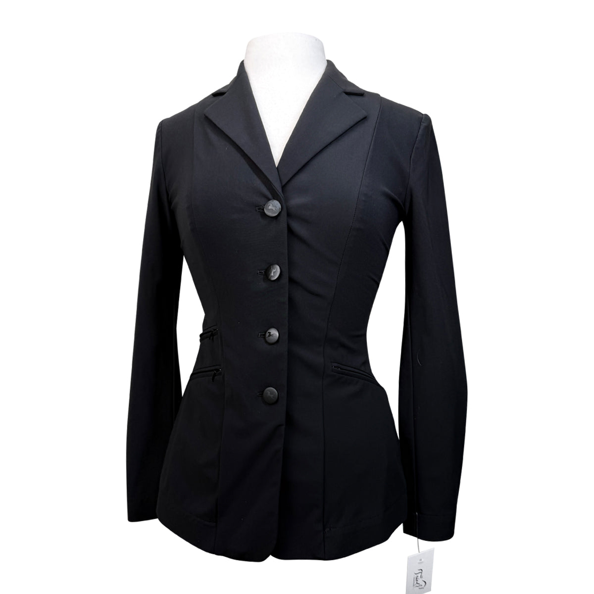 RJ Classics 'Victory' Orange Label Show Coat in Black