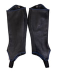 Leather Half Chaps in Black/Navy