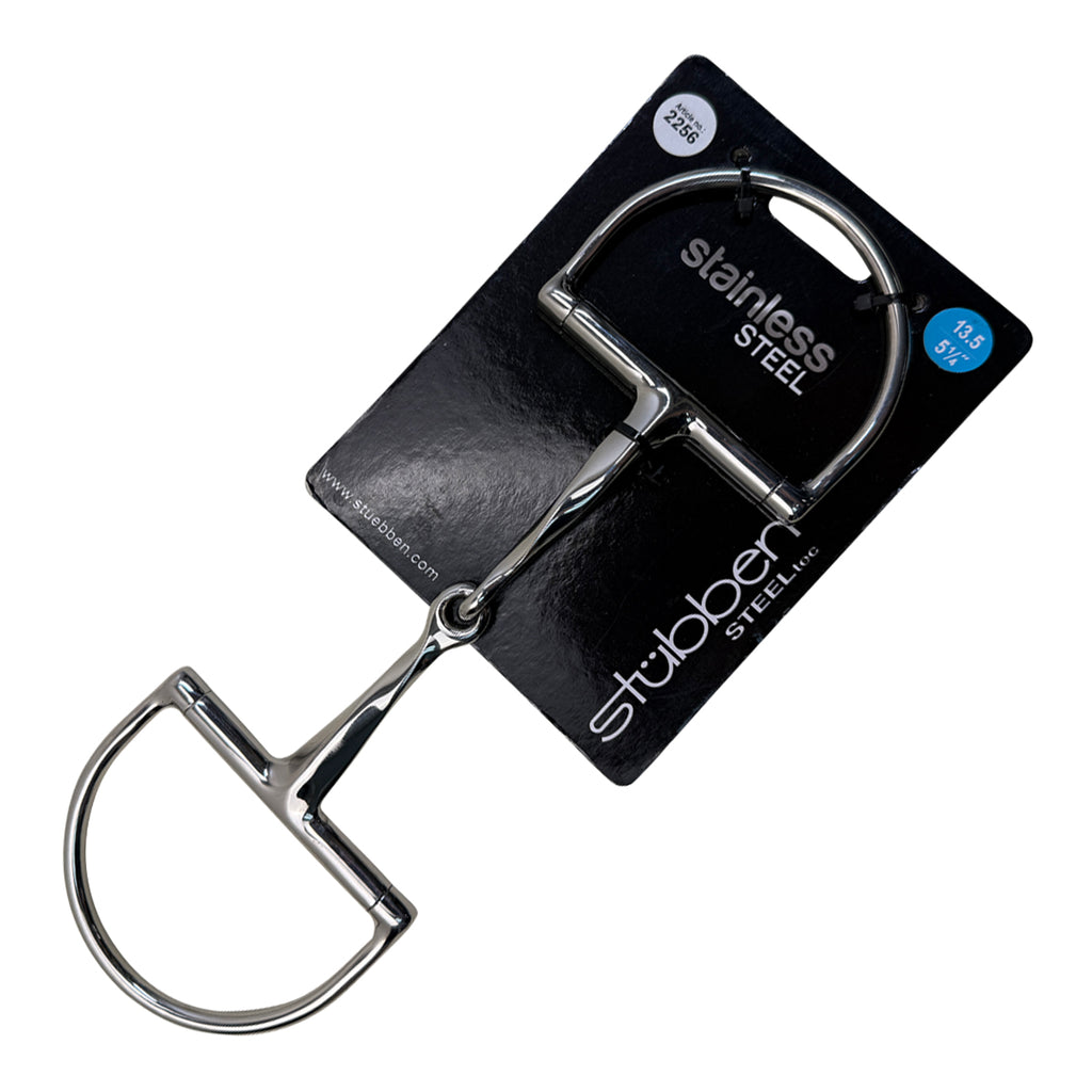 Stubben Twitsted Snaffle Dee Ring in Stainless Steel 