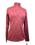 Ariat 'Prophecy' 1/4 Zip Baselayer in Mauve Bits