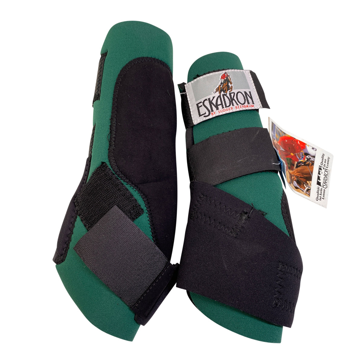 Eskadron 'Pro Active' Horse Boots in Green/Black