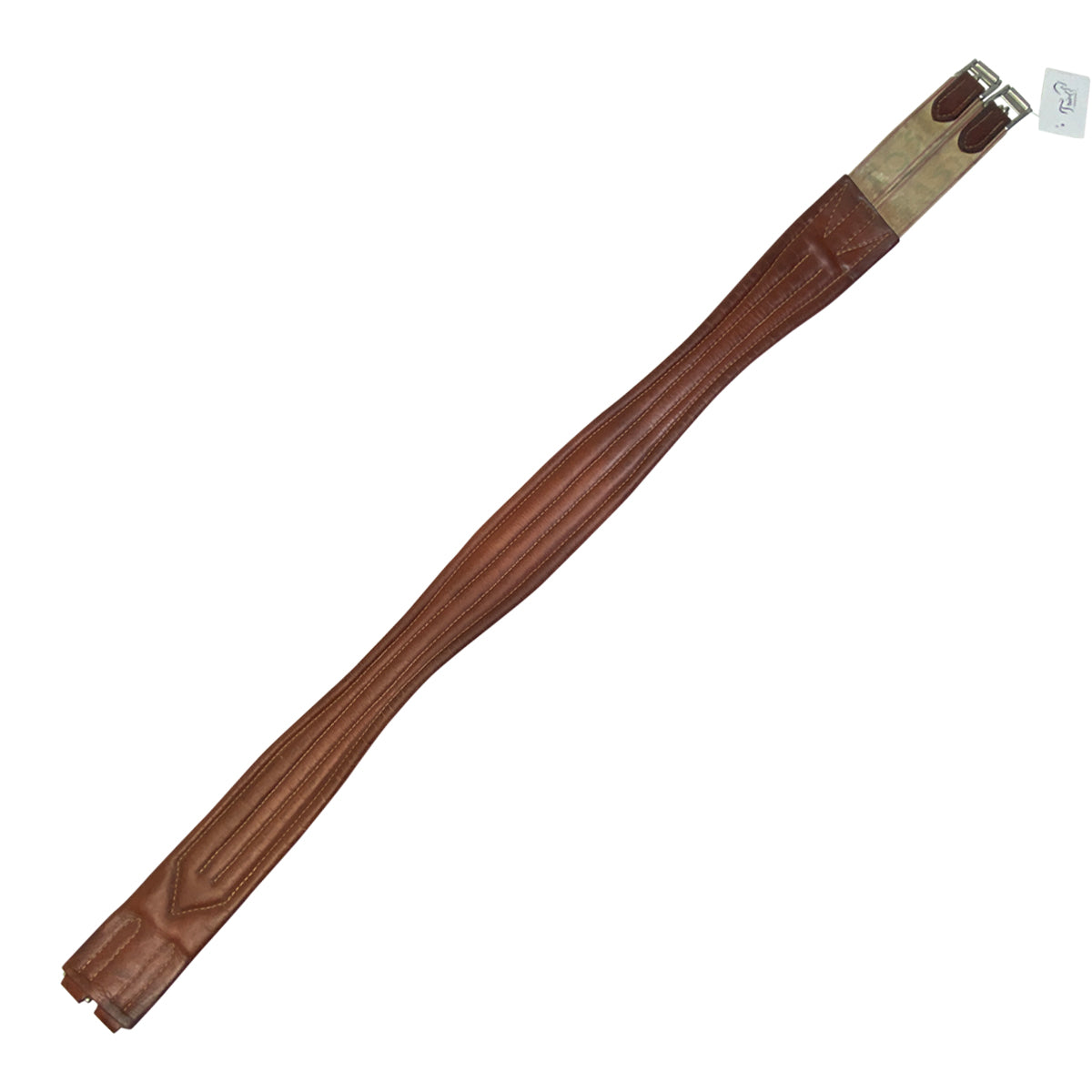 Edgewood Fancy Stitch Overlay Girth in Chestnut