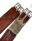 Edgewood Fancy Stitch Overlay Girth in Chestnut