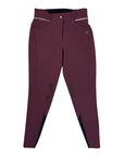 Horse Pilot 'X-Design' Knee Patch Breeches in Bordeaux 