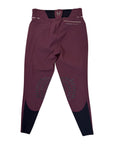 Horse Pilot 'X-Design' Knee Patch Breeches in Bordeaux 