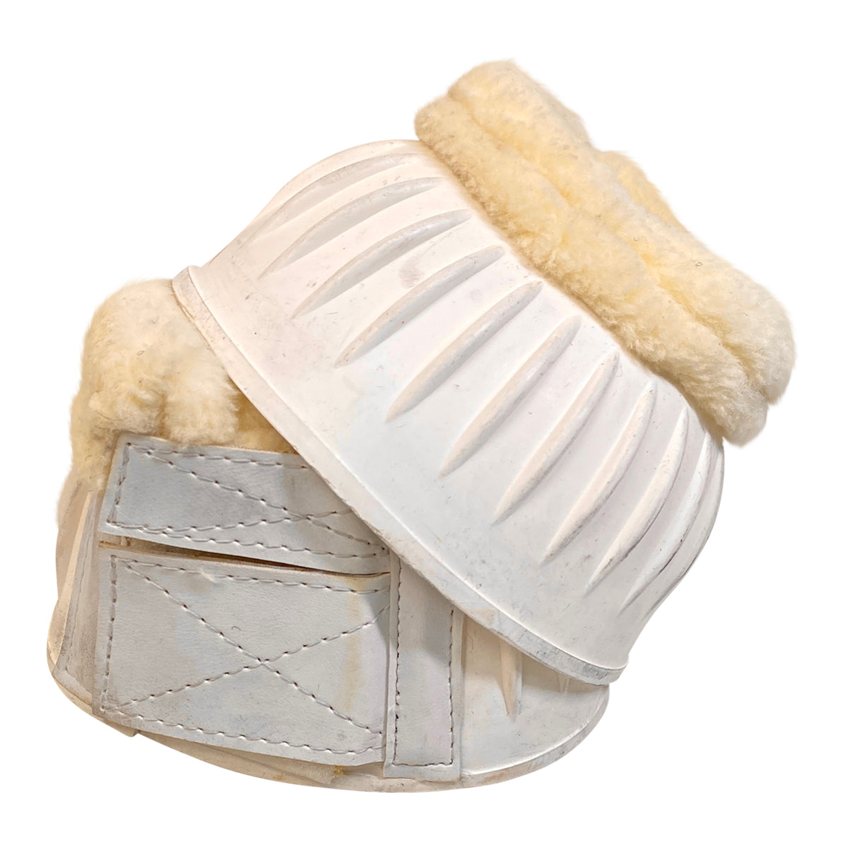 Equi-Essentials Fleece Ribbed Bell Boots in White
