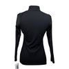 Equestrian Club 'Lenna' Long Sleeve Training Shirt in Black - Women's Medium