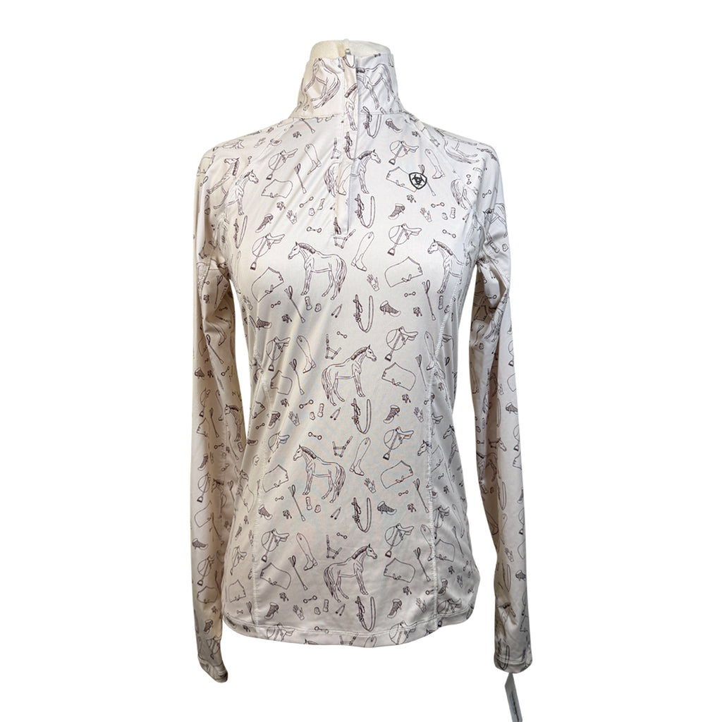 Ariat 'Lowell' Baselayer in Equestrian Cream Print