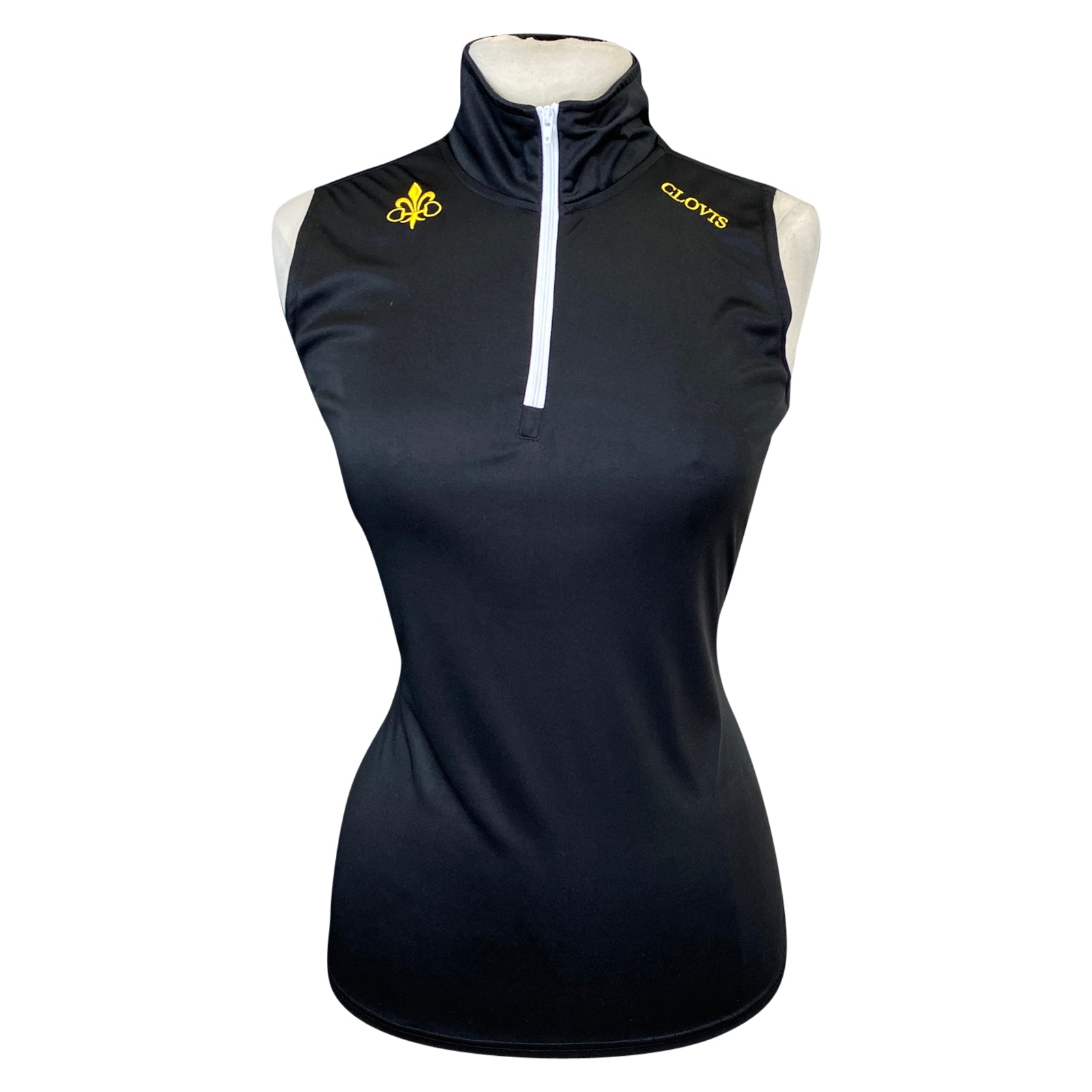 Clovis Equestrian Sleeveless Top in Black 