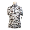 Kerrits Ice Fil Short Sleeve Shirt in White/Brown Horses 