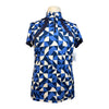 Kastel Charlotte Signature Short Sleeve Shirt in Blue/White Mosaic
