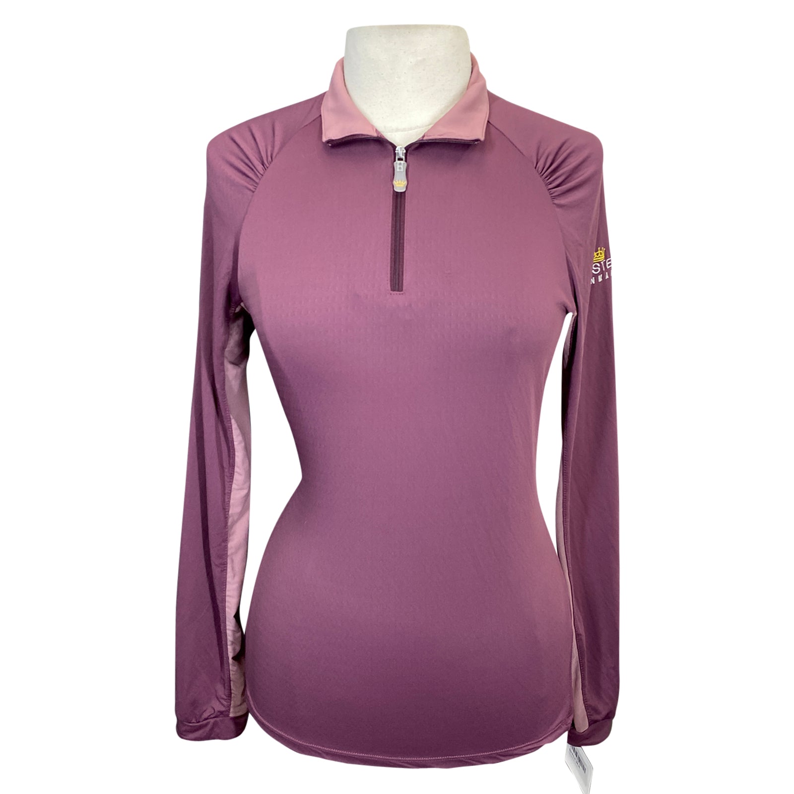 Kastel UPF Long Sleeve Shirred Shoulder Shirt in Deep Dusty Rose - Women's Small