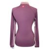 Kastel UPF Long Sleeve Shirred Shoulder Shirt in Deep Dusty Rose - Women's Small