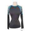 Kastel Long Sleeve Crewneck in Black/Teal/Tan Floral