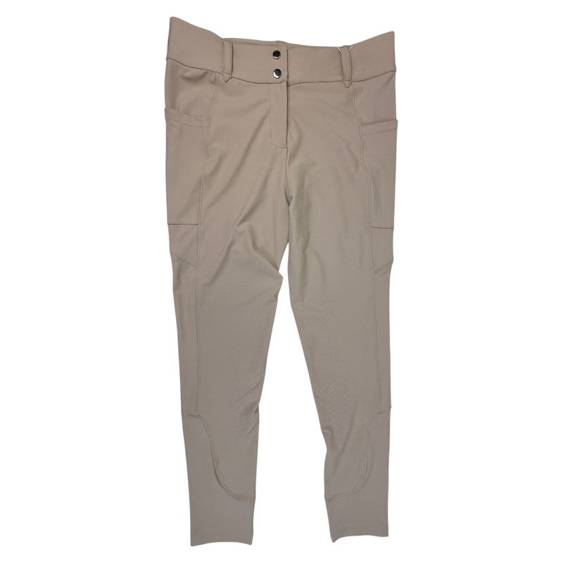 Free Ride Equestrian 'Lux' Knee Patch Breeches in Tan