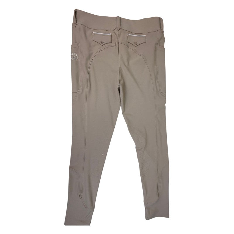 Free Ride Equestrian 'Lux' Knee Patch Breeches in Tan