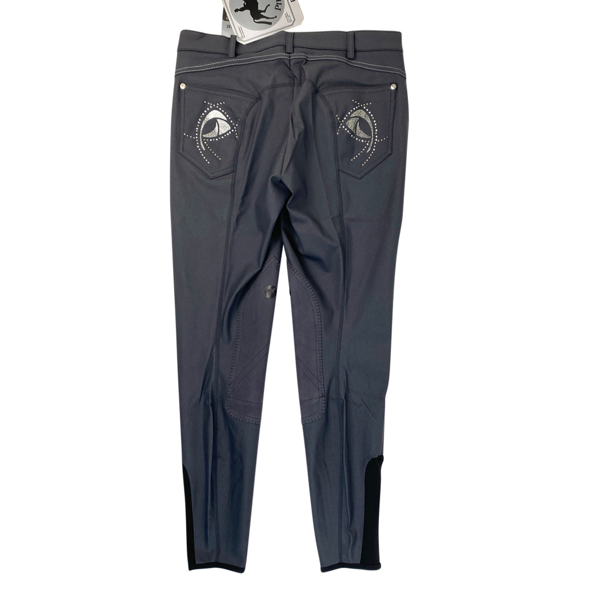 Pikeur 'Paulina' Knee Patch Breeches in Charcoa