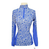 Kastel Long Sleeve Sunshirt in Blue Leaf Paisley