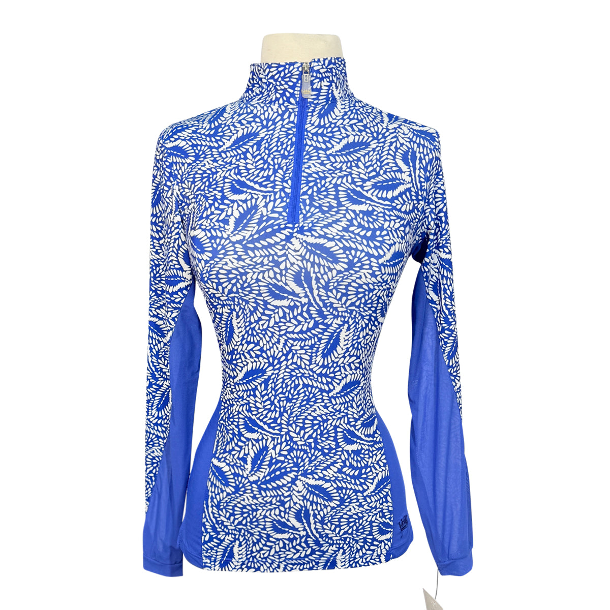 Kastel Long Sleeve Sunshirt in Blue Leaf Paisley