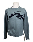 70 Degrees Salta Sparkle sweater in Olive/Black Metalic