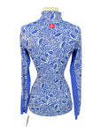 Kastel Long Sleeve Sunshirt in Blue Leaf Paisley