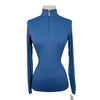 Kastel Long Sleeve 1/4 Zip Shirt in Sailor Blue