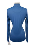 Kastel Long Sleeve 1/4 Zip Shirt in Sailor Blue