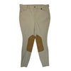 Ovation Men's Four-Pocket Classic Riding Breeches in Tan - Men's 30L