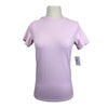 Hannah Childs 'Maddy' Perforated Short Sleeve Tech Tee in Baby Pink